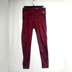 Girls With Guns Concealed Casual Burgandy Leggings Size Medium